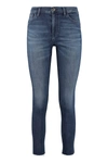 3x1 Stonewashed Skinny Jeans In Denim