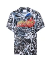 Koché Animal-print Logo Shirt In Multicolor