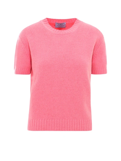 Prada Sweatshirt In Pink