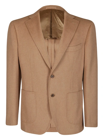 Lardini Beige Camel Wool Blazer