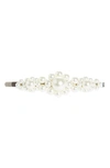 Simone Rocha Large Flower Hair Clip In Pearl