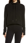 Sweaty Betty Harmonise Luxe Sweatshirt In Black Cherry Purple