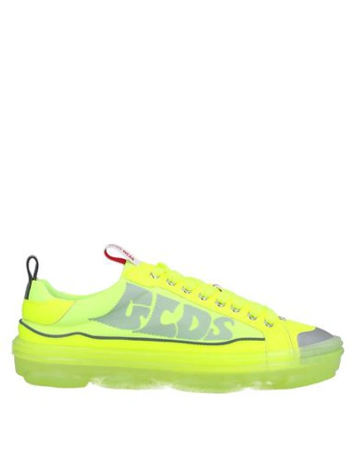 Gcds Neon Yellow Mens Sneakers