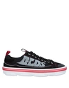Gcds Logo Low-top Sneakers In Black