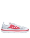 Gcds Side Logo Print Sneakers In White