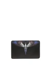 MARCELO BURLON COUNTY OF MILAN WINGS LEATHER CARDHOLDER