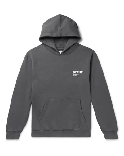 Affix Hooded Sweatshirt In Grey