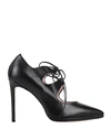 ANNA F ANNA F. WOMAN PUMPS BLACK SIZE 11 SOFT LEATHER