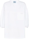 Prada Puff-sleeve T-shirt In White