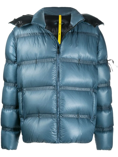 Moncler 亮面羽绒夹克 In Blau