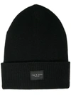 Rag & Bone Addison Ribbed-knit Beanie In Black