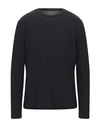 Majestic Basic Cotton T-shirt In Black