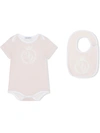 Dolce & Gabbana Logo-print Short-sleeve Romper In Pink