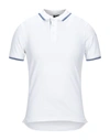Blauer Polo Shirts In White