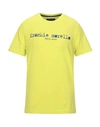 Frankie Morello T-shirts Men's Yellow T-shirt In Green
