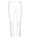 BE ABLE BE ABLE MAN PANTS WHITE SIZE 38 COTTON, ELASTANE,13519025PQ 7