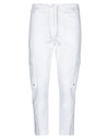 Paolo Pecora White Carrot Fit Trousers In White