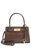 Tory Burch Mini Lee Radziwill Leather Bag In Clam Shell
