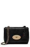 Mulberry Lily Convertible Leather Shoulder Bag In Glossy Goat Black