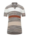 DANIELE ALESSANDRINI DANIELE ALESSANDRINI MAN SWEATER BROWN SIZE 42 COTTON, POLYESTER,14086853WI 3