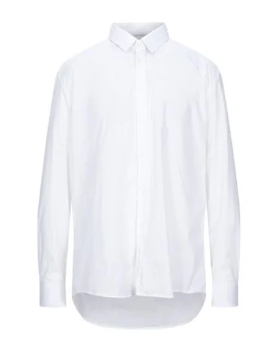 Grey Daniele Alessandrini Solid Color Shirt In White