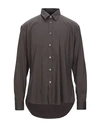 Grey Daniele Alessandrini Solid Color Shirt In Lead