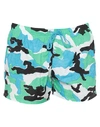 MOSCHINO MOSCHINO MAN SWIM TRUNKS LIGHT GREEN SIZE XS POLYESTER,47270580KE 4