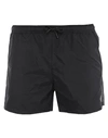 MARCELO BURLON COUNTY OF MILAN MARCELO BURLON MAN SWIM TRUNKS BLACK SIZE S POLYAMIDE, POLYESTER,47272554EX 5