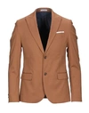 Grey Daniele Alessandrini Suit Jackets In Brown
