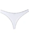 DOLCE & GABBANA LOGO-TRIMMED THONG