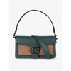 COACH TABBY COLOUR-BLOCKED PEBBLED LEATHER SHOULDER BAG,R03680913