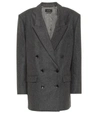 ISABEL MARANT Oladimia羊毛法兰绒西装式外套,P00492163