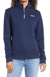 Vineyard Vines Shep Quarter-zip Knit Shirt In Vineyard Navy