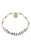 Little Words Project You Got This Stretch Bracelet In Multi/ White
