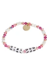 LITTLE WORDS PROJECT GIRL MOM STRETCH BRACELET,5W-GIR-ORC1