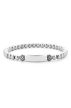 Lagos Sterling Silver Caviar Bead Stretch Bracelet In Silver