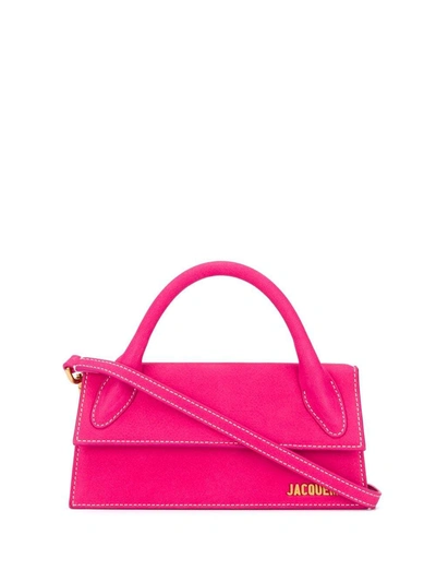 Jacquemus Women's Fuchsia Leather Handbag In Rosa