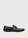Ferragamo Driver With Gancini Ornament In Black