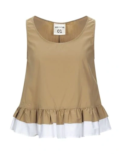 Semicouture Tops In Beige