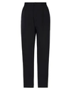 Red Valentino Stretch Gabardine Cotton Pants In Black