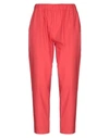 ERIKA CAVALLINI ERIKA CAVALLINI WOMAN PANTS RED SIZE 2 COTTON,13516371CI 4