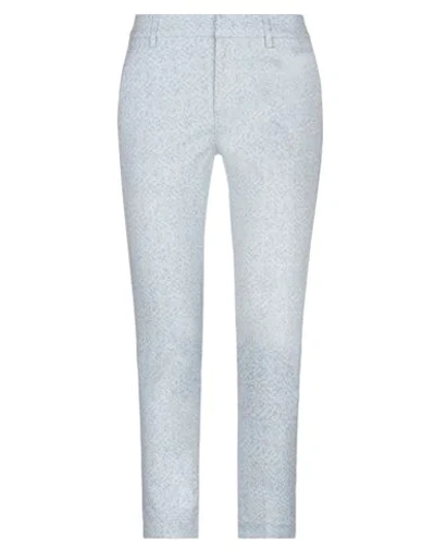 Dondup Woman Pants Sky Blue Size 30 Cotton, Polyamide, Elastane