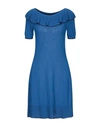 BOUTIQUE MOSCHINO BOUTIQUE MOSCHINO WOMAN MINI DRESS BRIGHT BLUE SIZE 6 COTTON,14085996IR 6