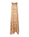 Plan C Floral Print Maxi Dress In Red
