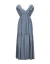 FRANKIE MORELLO FRANKIE MORELLO WOMAN MAXI DRESS BLUE SIZE 8 COTTON,15082768AC 6