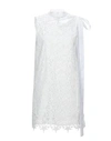 FRANKIE MORELLO FRANKIE MORELLO WOMAN MINI DRESS WHITE SIZE 6 COTTON, POLYESTER,15082721OG 5