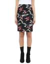 Dondup All-over Print Skirt In Black
