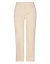 HAIKURE HAIKURE WOMAN DENIM PANTS BEIGE SIZE 28 COTTON, ELASTANE,42816156RM 6