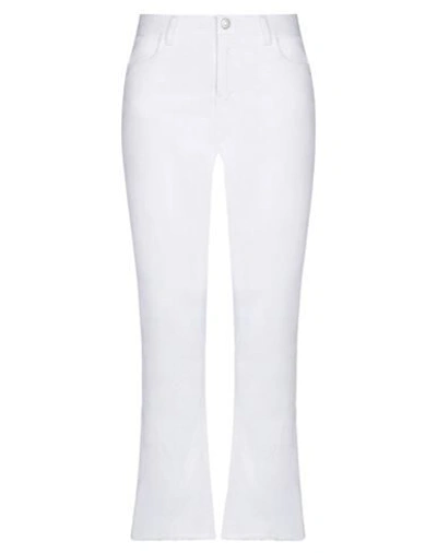 Haikure Cropped Straight Jeans In White