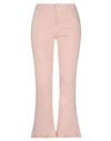 HAIKURE HAIKURE WOMAN JEANS LIGHT PINK SIZE 30 COTTON, POLYESTER, ELASTANE,42818213JF 7